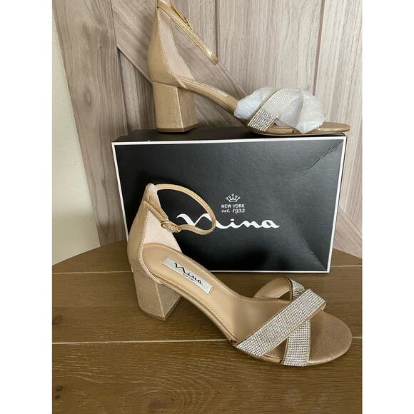 Nina Shoes - NIB Nina Nolita-fy Taupe reflective size 8 shoes